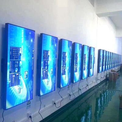 Painel de exposição do LCD da janela da loja de 55 polegadas que pendura 3500nits 1080p