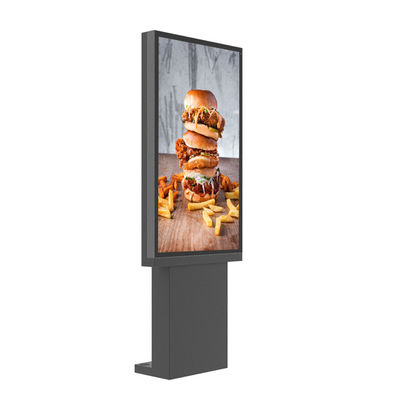 As placas exteriores do menu de Digitas de 55 polegadas conduzem completamente para o monitor completo 3000nits dos restaurantes HD do fast food