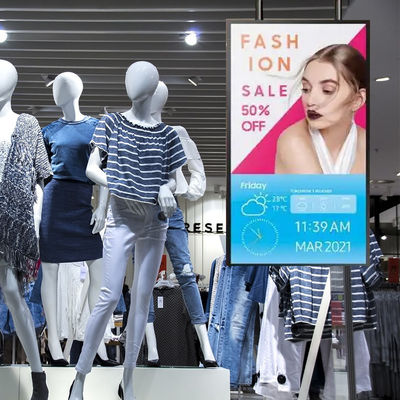 43 polegadas Tft Lcd Screen Vesa Padrão Digital Signage Window Facing Display Publicidade para Negócios
