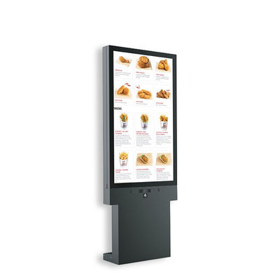 43 polegadas Kiosco Lcd Outdoor 2500 Nits Brilho Para Restaurante Publicidade
