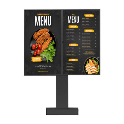 Display LCD à prova d'água Drive Thru Digital Menu Board para publicidade em restaurantes