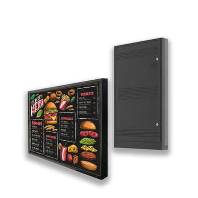 Anúncio de restaurantes Android TFT LCD Outdoor Waterproof Digital Signage