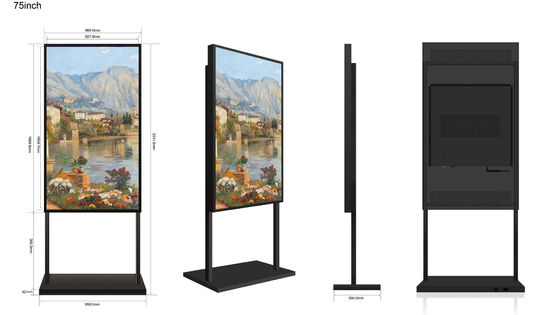 Display LCD de janela de 75 polegadas Ultra HD 2500-5000nits