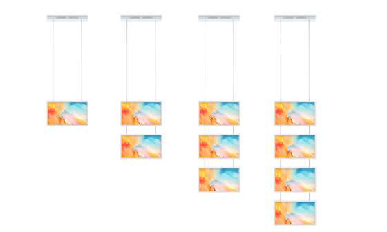 27 polegadas FHD Window LCD Display 2000nits Suspensão Mount